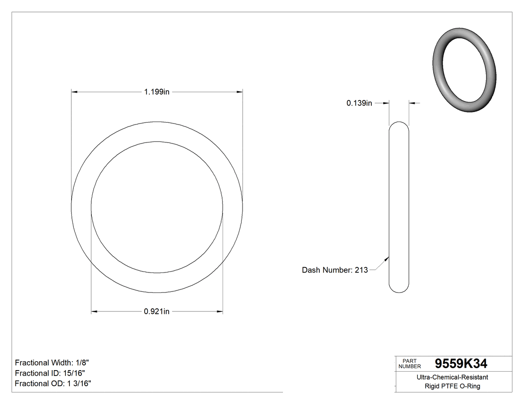 Technical drawing - 9559K34